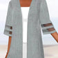 Women's Casual Jacket Causal Patchwork Solid Color Simple Loose Fit Outerwear