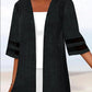 Women's Casual Jacket Causal Patchwork Solid Color Simple Loose Fit Outerwear