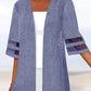 Women's Casual Jacket Causal Patchwork Solid Color Simple Loose Fit Outerwear