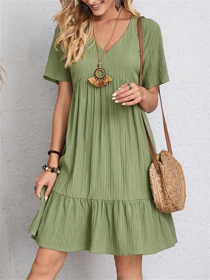 👚💃Loose casual tie waist flowy dress-Buy 2 Free Shipping