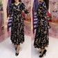 💟Elegancka sukienka w kwiaty z dekoltem V