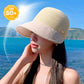Damski kapelusz przeciwsłoneczny z dużym rondem na letnie wyjścia na plażę (50% OFF)